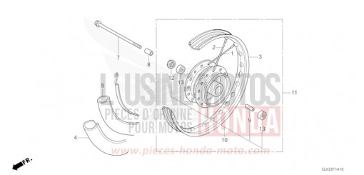 FRONT WHEEL CRF50FP de 2023